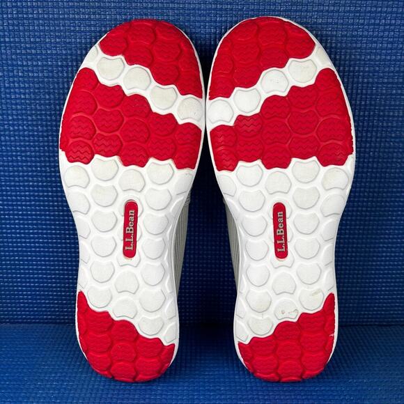 🔴 L.L BEAN BACK COVE Women`s Size 8M Grey White Slip On Walking Shoes 212712 - Picture 7 of 8